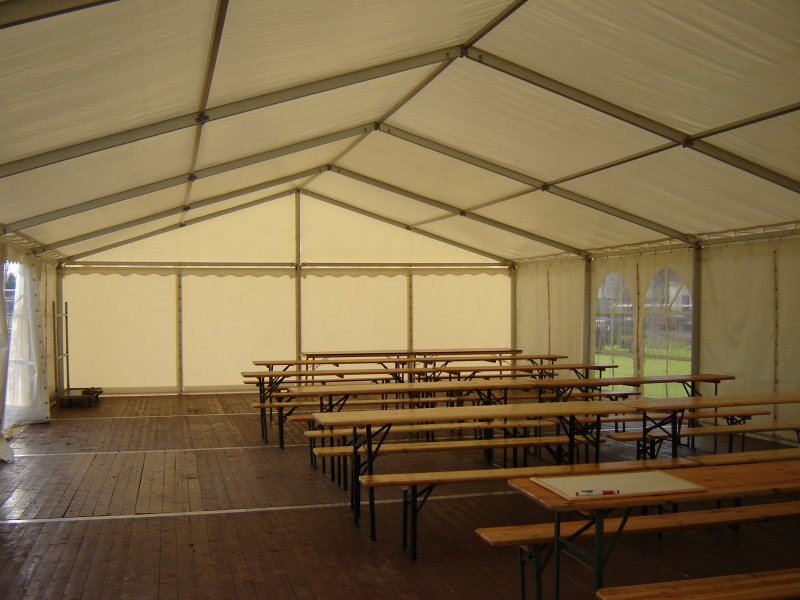 aluhal / alu hal / paviljoen / tent 6 meter x 5 meter